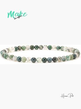 4mm Gemstone Beaded Stretch Bracelet - Stone Healing Bracelet